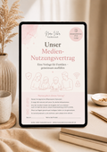 Unser Medien Nutzungsvertrag - Eine Vorlage für Familien – gemeinsam ausfüllen